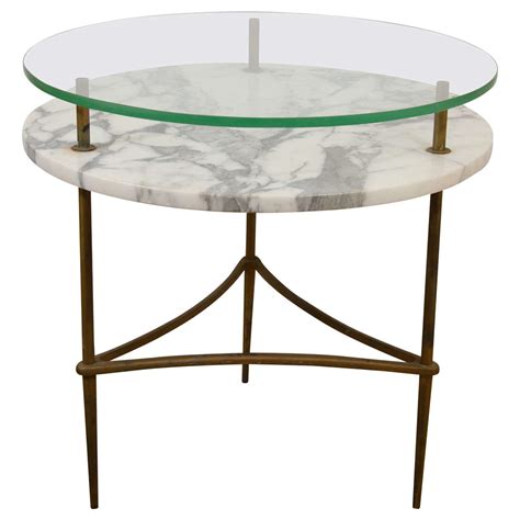 Two Tier Side Glass Table 